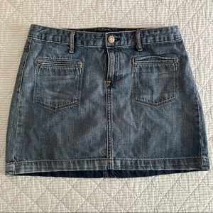 Vintage Gap denim mini skirt